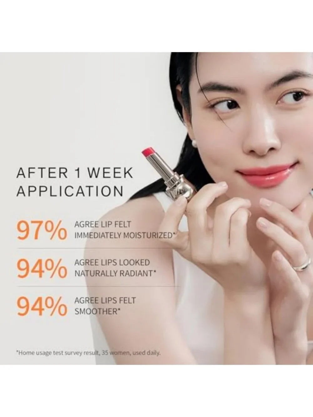 Hydrating Tinted Lip Balm | Korean Lip Treatment | Smooths Dry Lips & Adds Color